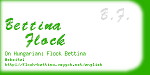 bettina flock business card